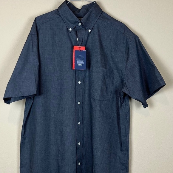 Roundtree & Yorke Other - Roundtree and Yorke Large and Tall Black and white short sleeve dress shirt